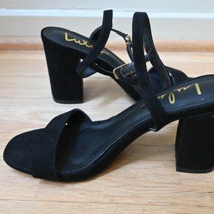 lulus black platform heels